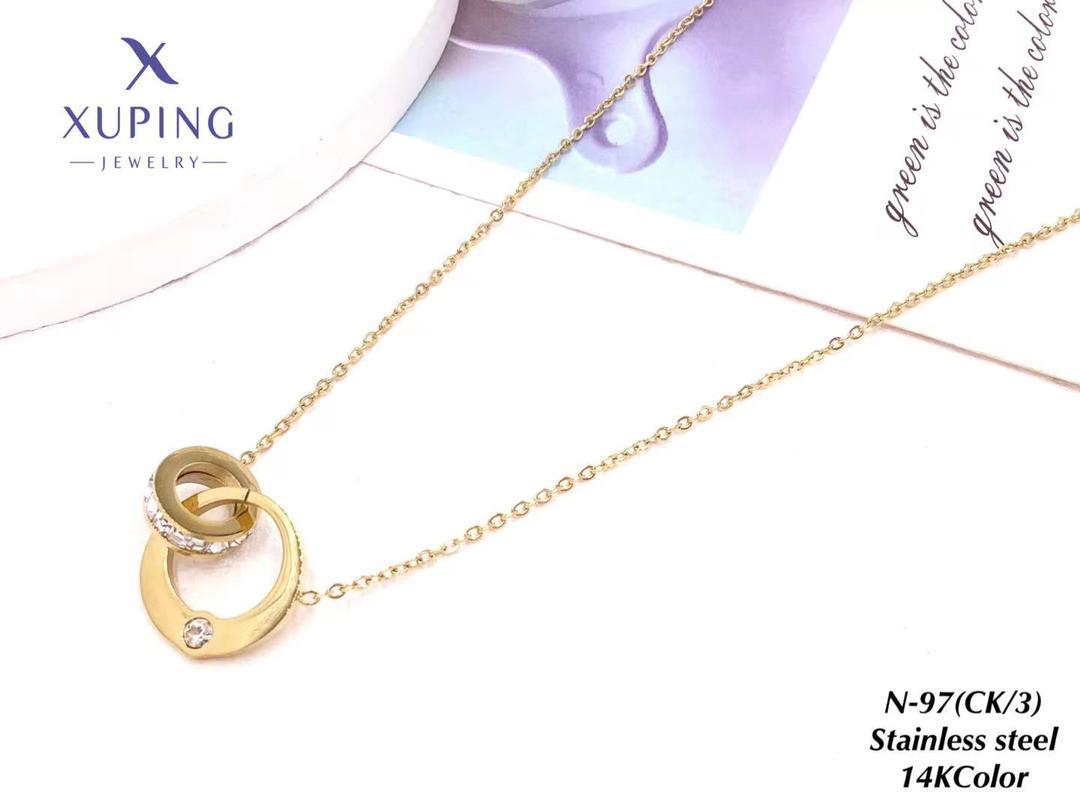 Usa Xuping Jewelry Fashion Necklaces Hot Sale High Quality 14k Gold Stainless Steel Necklace Elegant Necklace For Woman 