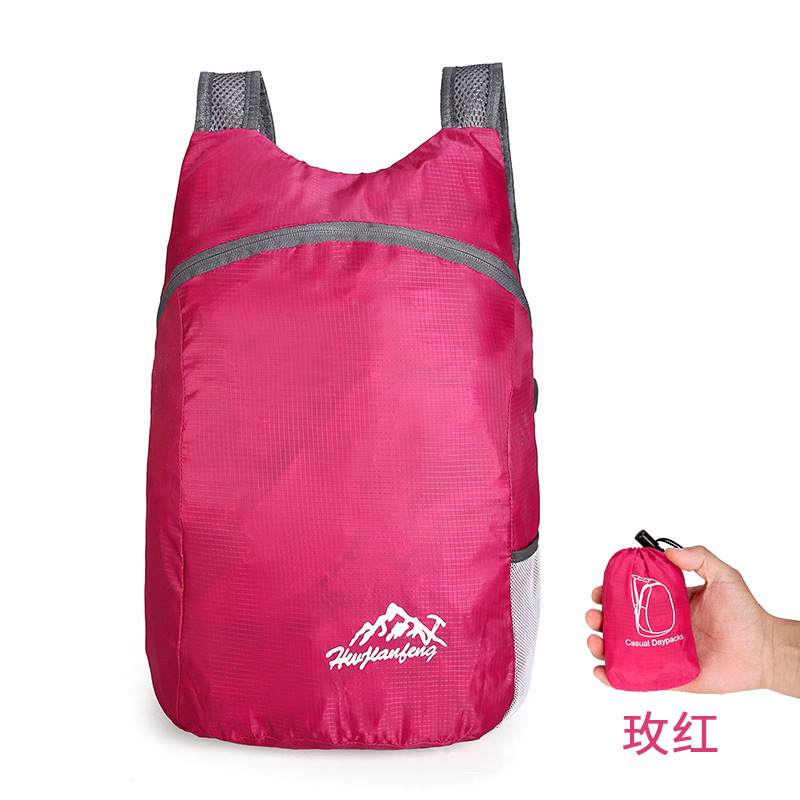 Wholesale Customized Custom Outdoor Sports Foldable Backpack Travel Camping Waterproof Backpack 