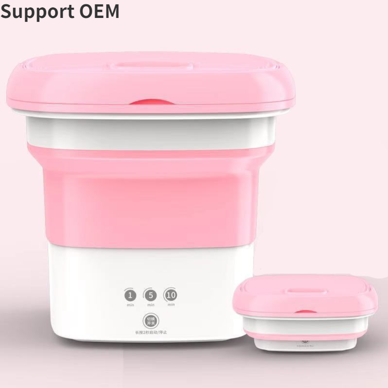Home Bathroom Travel Ultrasonic Single Tub Mini Portable Underwear Socks Folding Bucket Other Washing Machine 