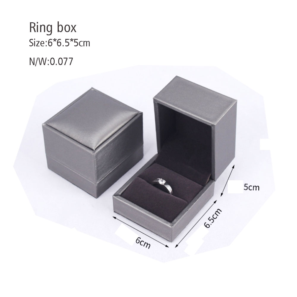 Jewelry Box Luxury Earring Bracelet Necklace Ring Box Jewelry Packaging Wholesale Custom Logo Leather Pu Leather Pendant Box 