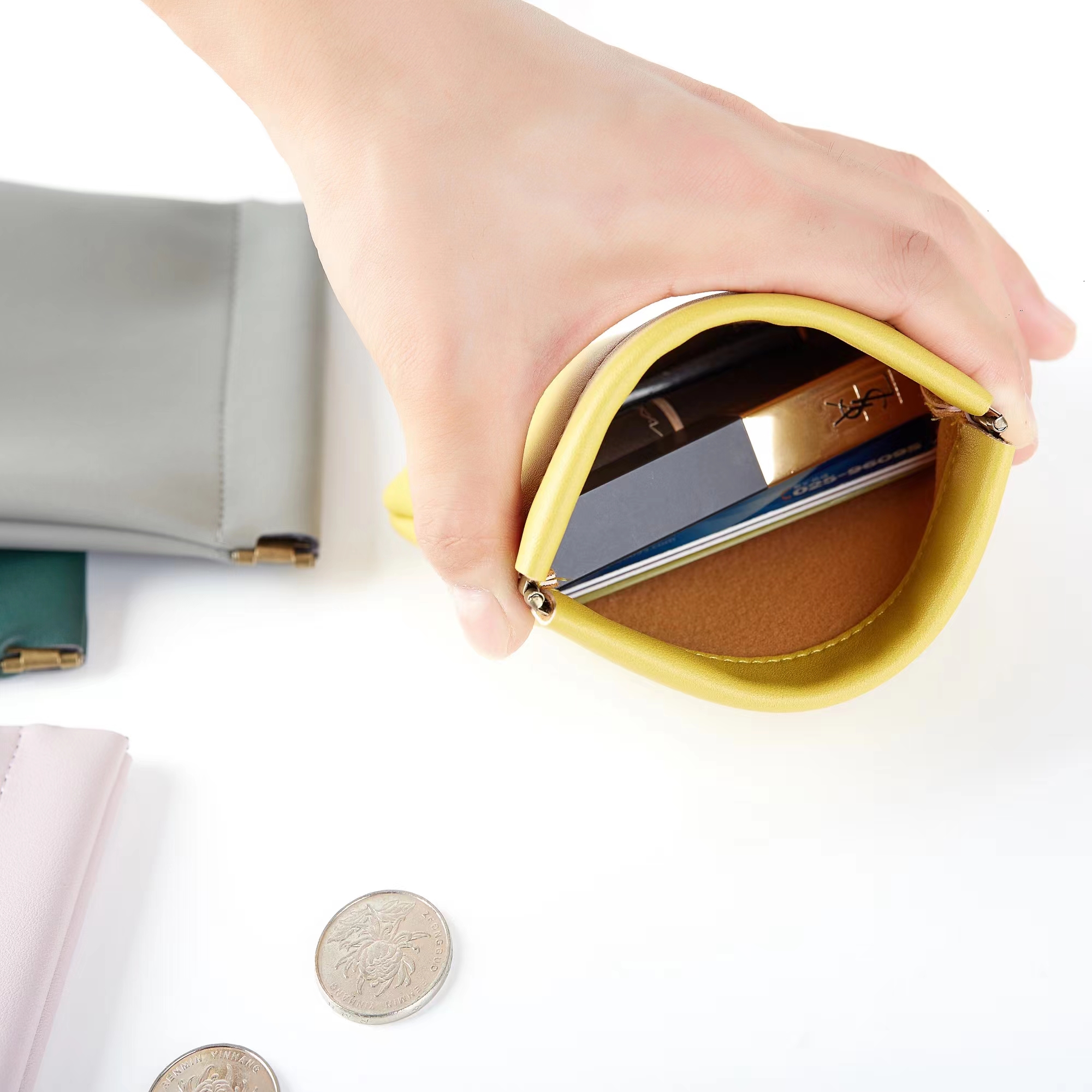 Luxury Jewelry Pu Leather Bag Earrings Pouch Packaging Pouches Jewelry Gift Bags 