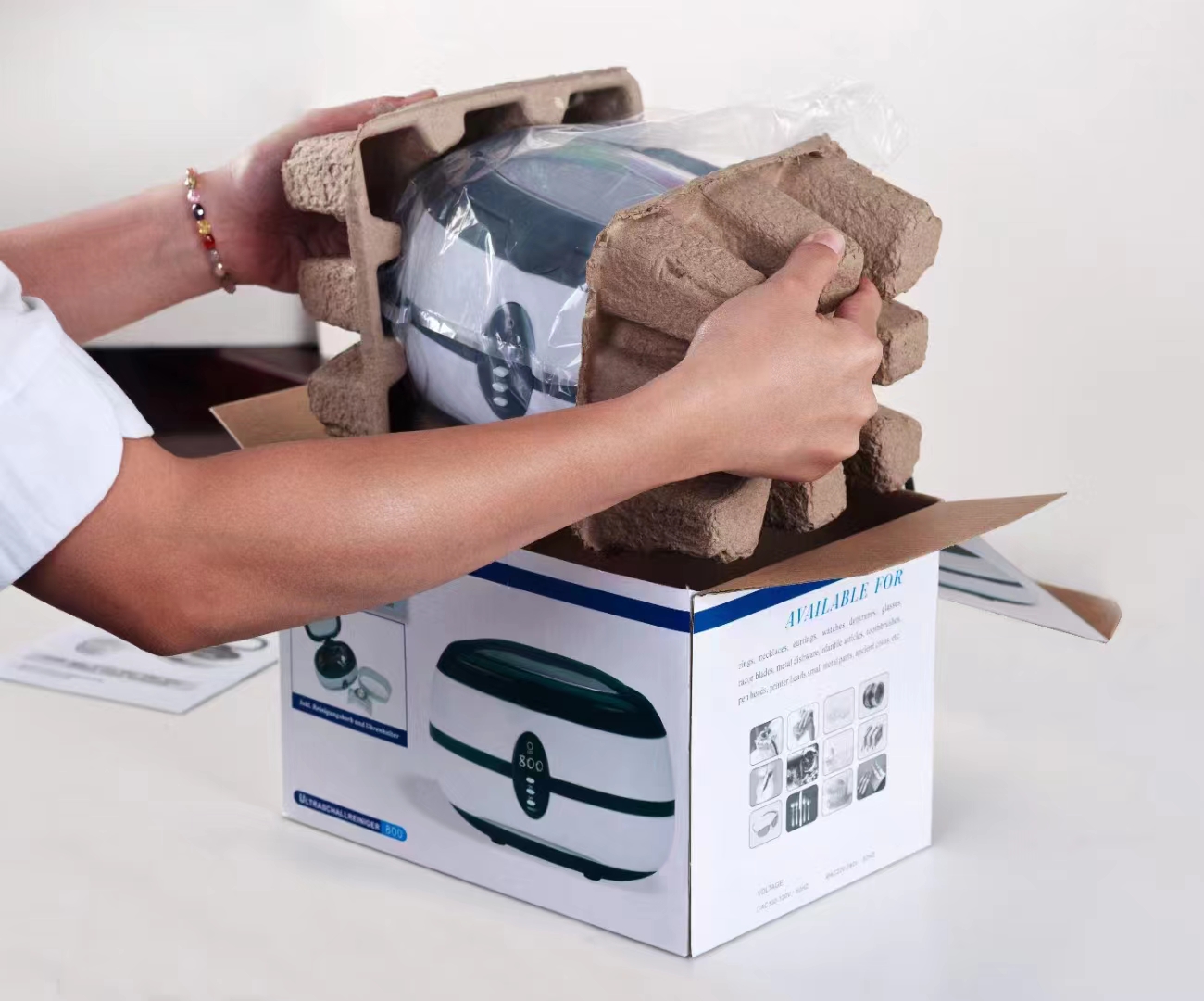 2017 Digital Ultrasonic Cleaner 750ml With Good Quality For Home Appliances Jewelry,Eyeglasses,Coins,Silvers,Watches 