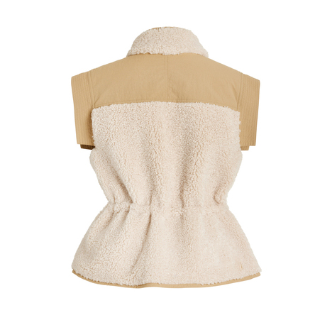 Women's Clothing Winter Fashion Custom Logo Stand Collar Vest Jacket Streetwear Warm Casual Shearling Cotton Double Sided Vest