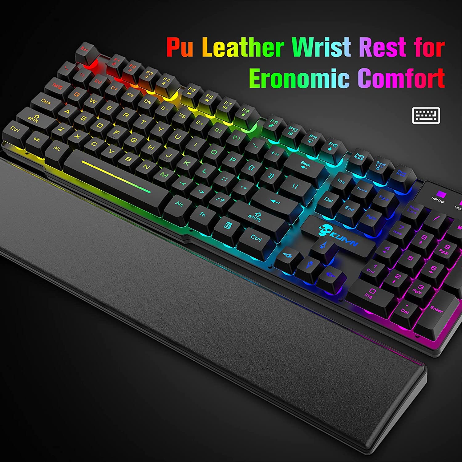 The New Computer Accessories Keyboard Wrist Rest Custom Remember Foam Sponge Abs Base Keyboard Hand Wrist Rest Pad Support 