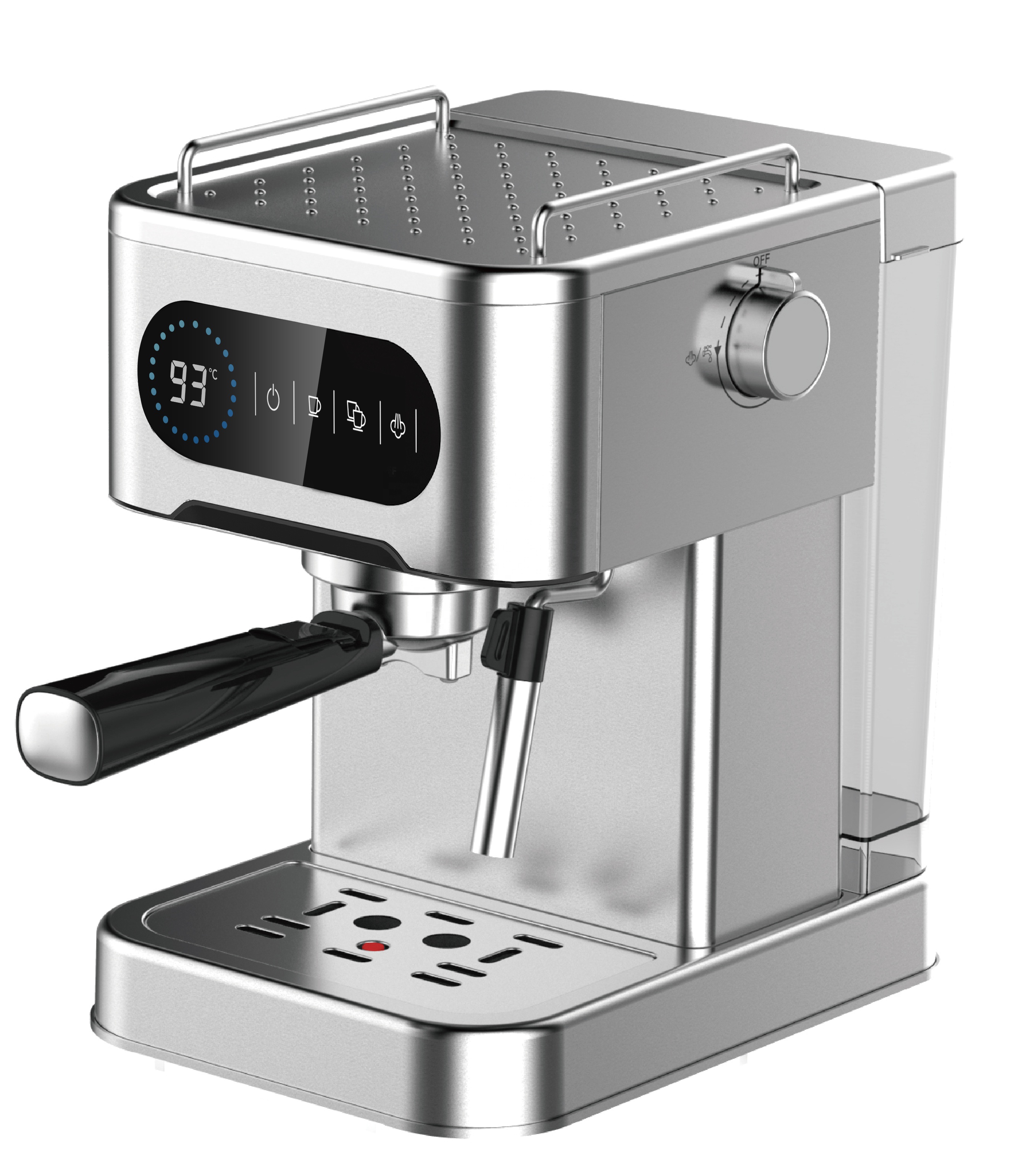 Hotel Home Electric Coffee Maker Full Stainless Steel Italian Espresso Coffee Machine 