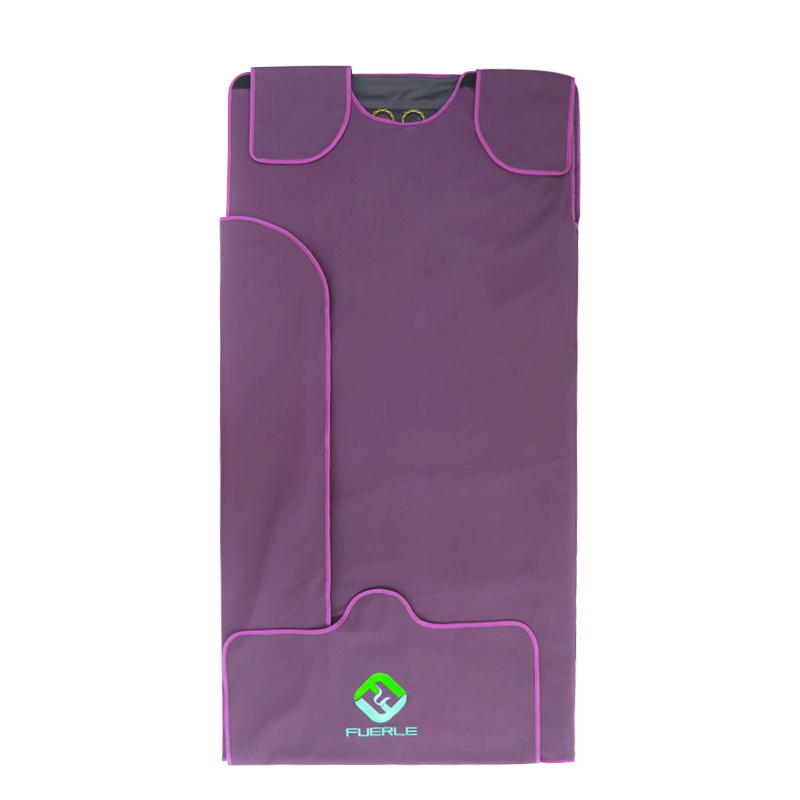 Fuerle Professional Beauty Products Infrared Sauna Blanket Low Emf 3 Zones Heating Sauna Blanket With Crystals For Women 