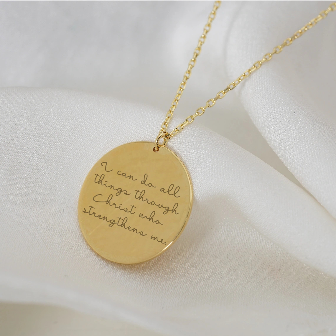 Stainless Steel Faith Necklace Cross 18k Gold Cross Christum Jewelry Inspirtional Pendant Christian Curicifix Charm Necklace 