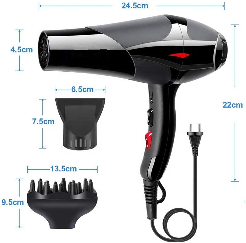 New Style Salon Hair Dryer Negative Ions High Quality Household Hair Dryer Home Appliances Anti-static Blow Dryer 