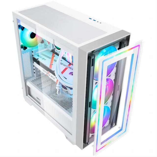 I3 12100 I5 12400 B660m 16g Ddr4 M.2 Rx580 Gaming Pc Computer With Rgb Desktops Prebuilt Accessories Wholesale Build Desktop Pc 