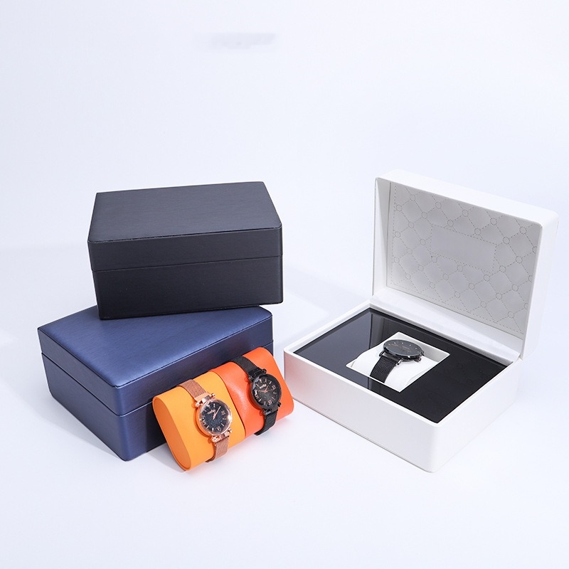 New Design Leather Jewelry Single Watch Package Show Storage Box 