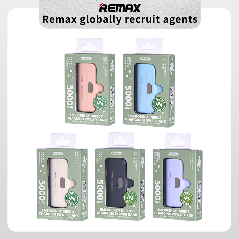 Remax Capsule Series Rpp-633 2a Emergency Direct Charging Power Bank 5000mah Cheap Power Banks Custom Logo For Iphone 