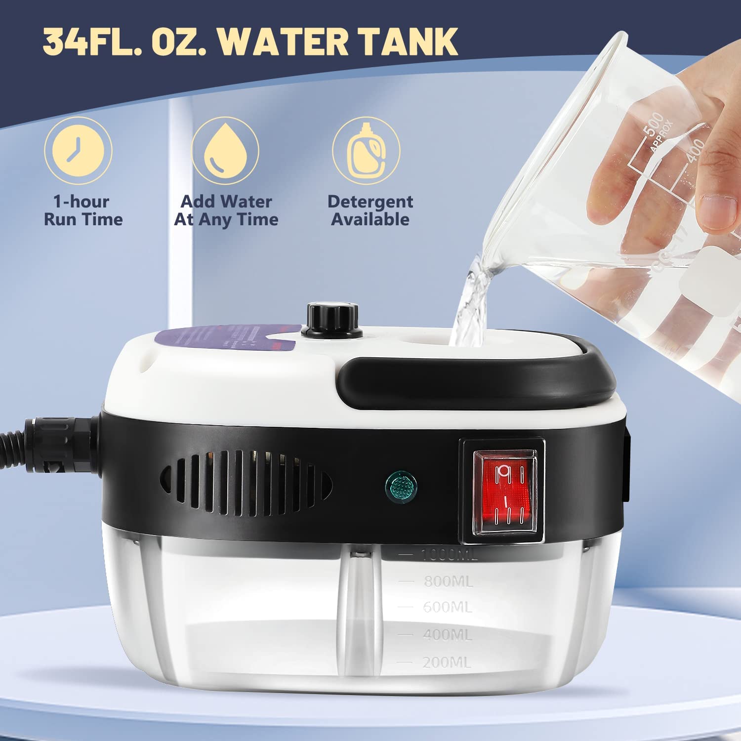 Multifunctional High Pressure Steam Cleaner 2500w Commercial Car Cleaning Machine Air Conditioning Home Kitchen Hood Cleaner 