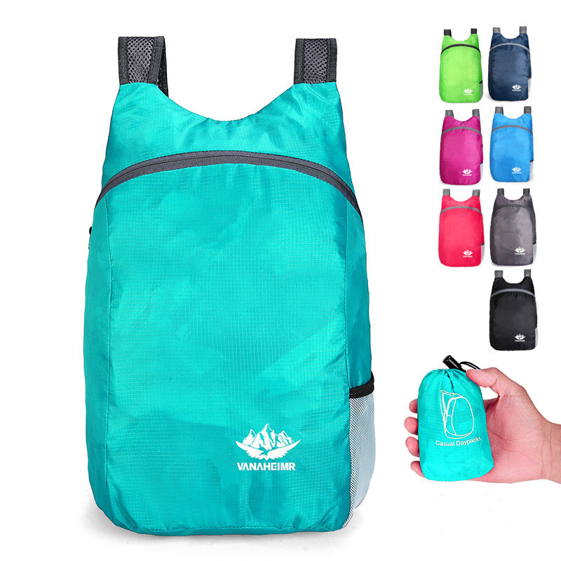Wholesale Customized Custom Outdoor Sports Foldable Backpack Travel Camping Waterproof Backpack 