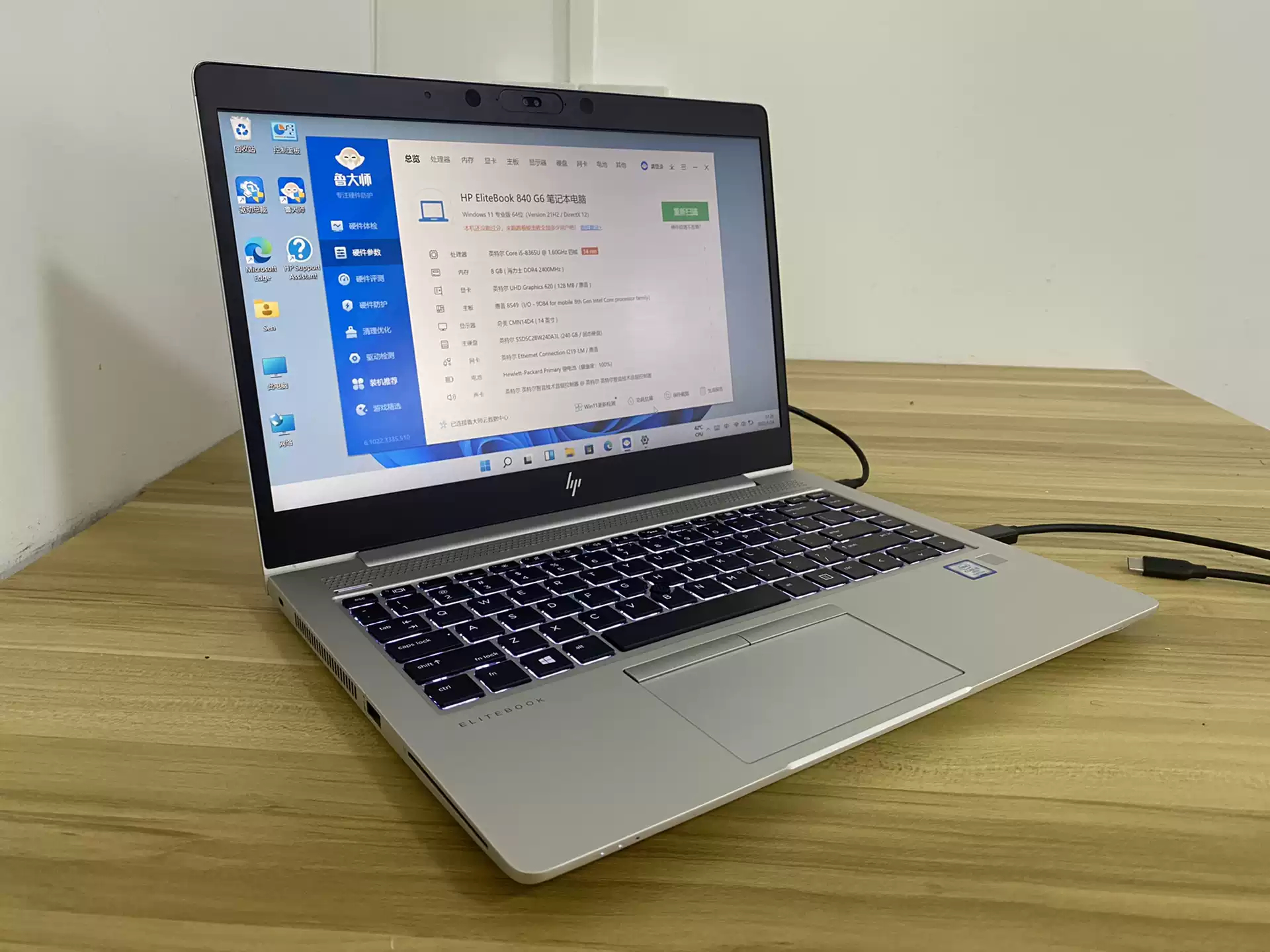 Wholesale 840 G6 Used Laptop Refurbished Laptop Computer 14" I5-8th 256g Ssd Hard Disk 8gb Rom 