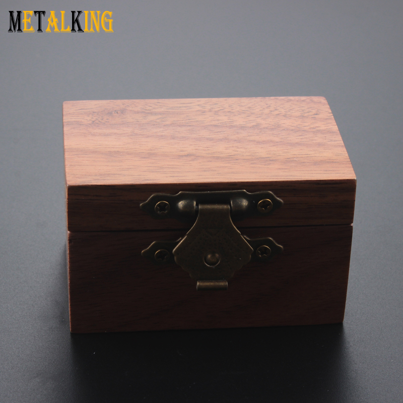 Black Walnut Wood Ring Box Solid Wood Box Fashion Jewelry Packaging 