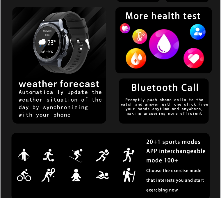 T30 Blood Glucose Monitor Health Tracker Smartwatch Montre Intelligente Reloj Ecg Blood Sugar Smart Watch For Iphone And Android 