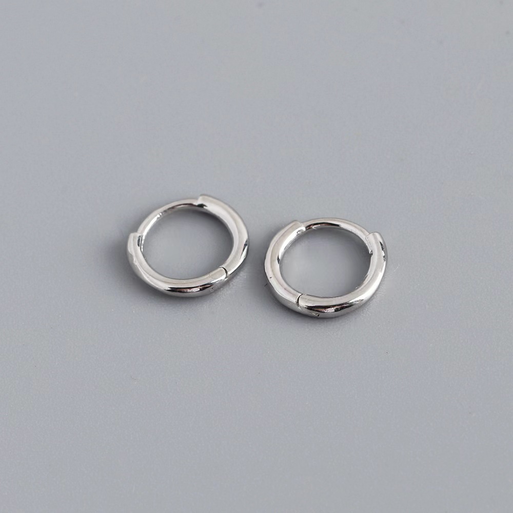 Fashion S925 Sterling Silver Gold Vermeil Small Huggie Hoop Earrings For Women 18k Gold Plated Jewelry Earrings 
