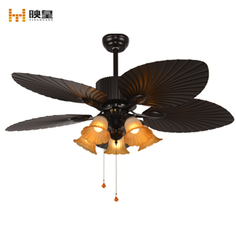 52 Inch Home Appliances Remote Control Hotel Classic Decorative Ceiling Fan With Light 