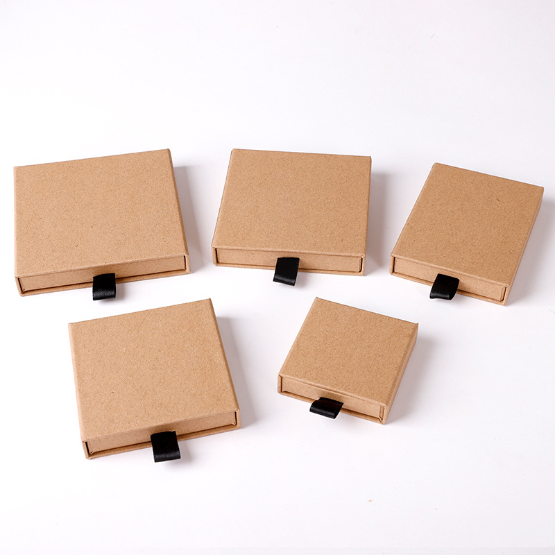 Custom Logo Small Paper Cardboard Jewelry Box Sliding Out Packaging Jewelry Boxes For Packaging Jewelry 