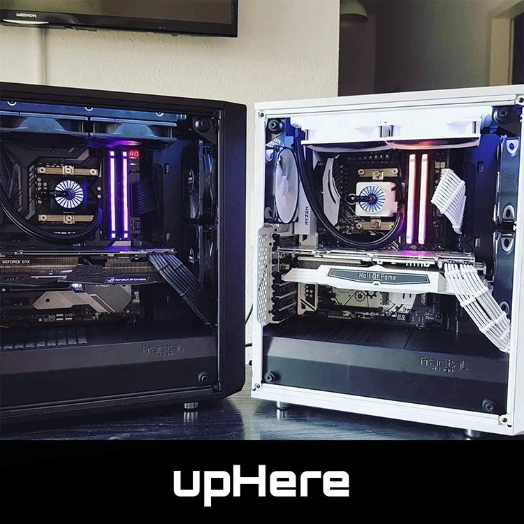 Uphere Pc Case Cable Comb 24 Pieces Set Computer Accessories Compatible 6pin 4+4pin 24pin Cable Combs 