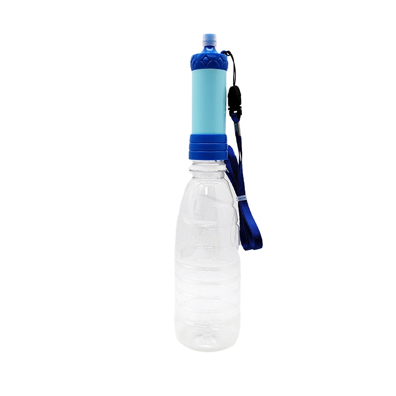 Quanji Survival Straw Water Filters Outdoor Camping Hiking Mini Water Filter Straw Portable Water Purifier Set 