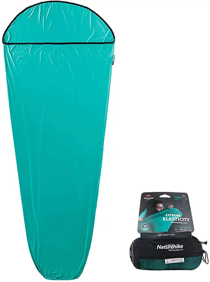 Woqi Portable Mummy Travel Sheet Ultra-high Elastic Perfect For Travel Camping Sports Sleeping Bag Liner Clean Sheet Set 