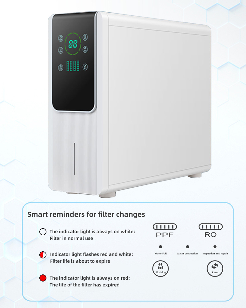 Home Activated Carbon 600 Gpd Under Sink Tankless Ro System Composite Filter Circulating Water System Water Purifier 