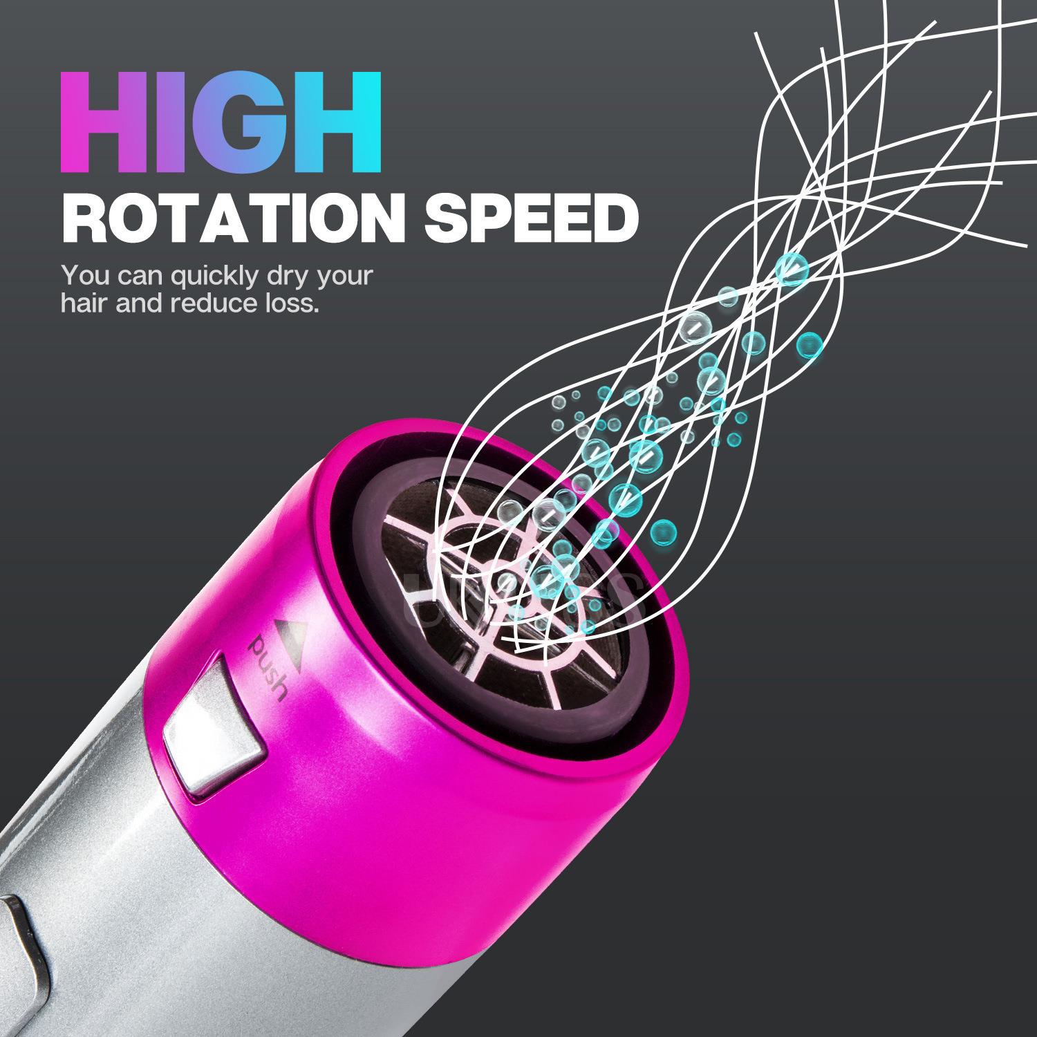 2022 Brush Hair Straightener Hair Curling Iron Fast Heating Electric Hair Dryer Set For Home Hotel Travel 