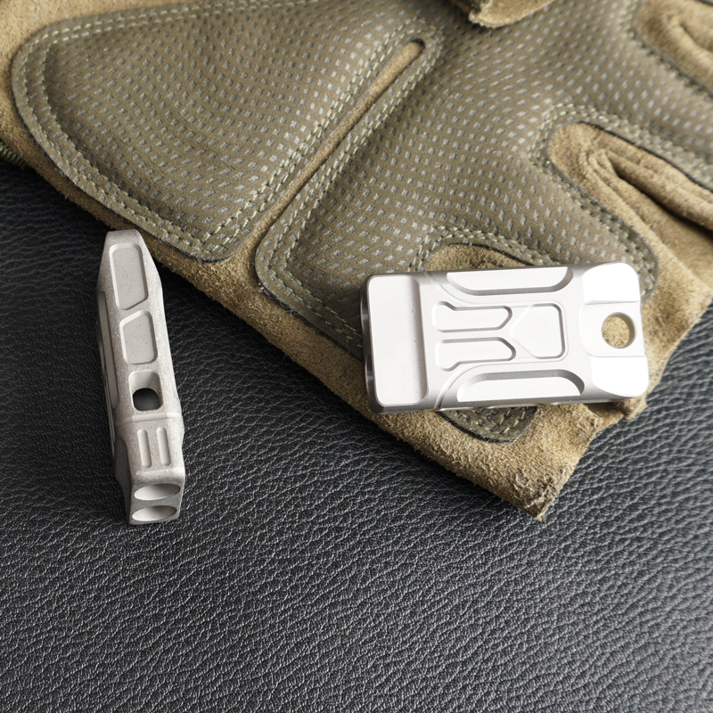 New Double Pipe Titanium Outdoor Camping Survival Lifeguard Loud Whistle For Edc Emergency Fireman Fishing Hunting Hiking Sport 