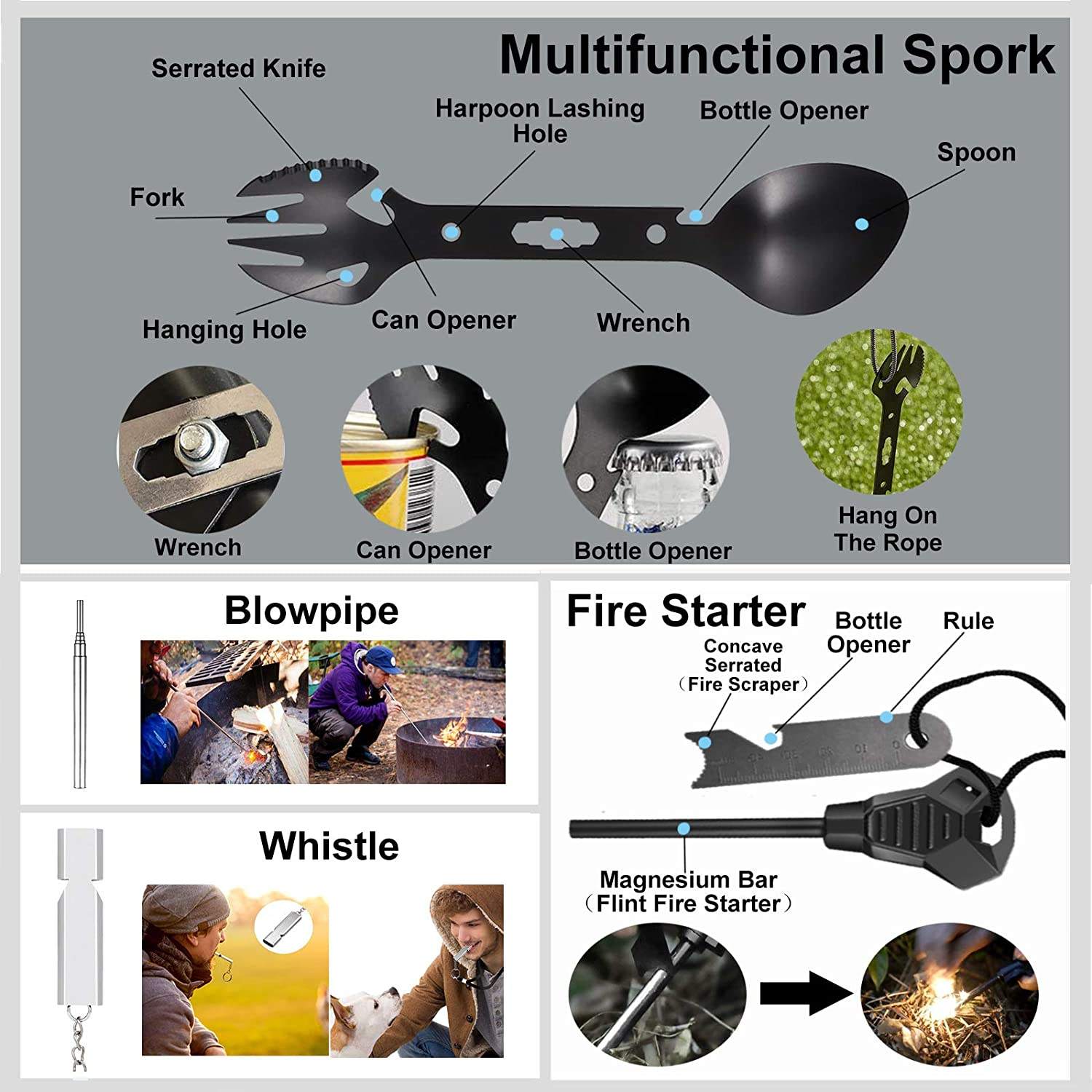 Ultimate Survival Tool Kit - Essential Outdoor Emergency Gear For Unforeseen Situations Wholesale Camping 