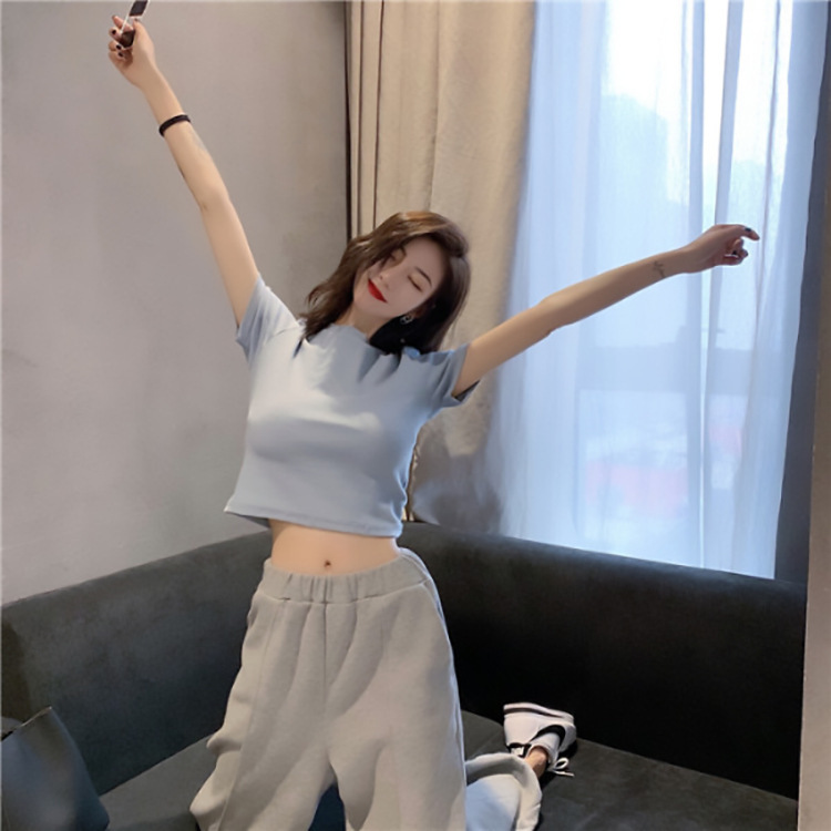 High Quality Multi Colour Trendy Softness Polyester Luxury Gym Plain Clothing Women T Shirt White T-shirt Custom Print