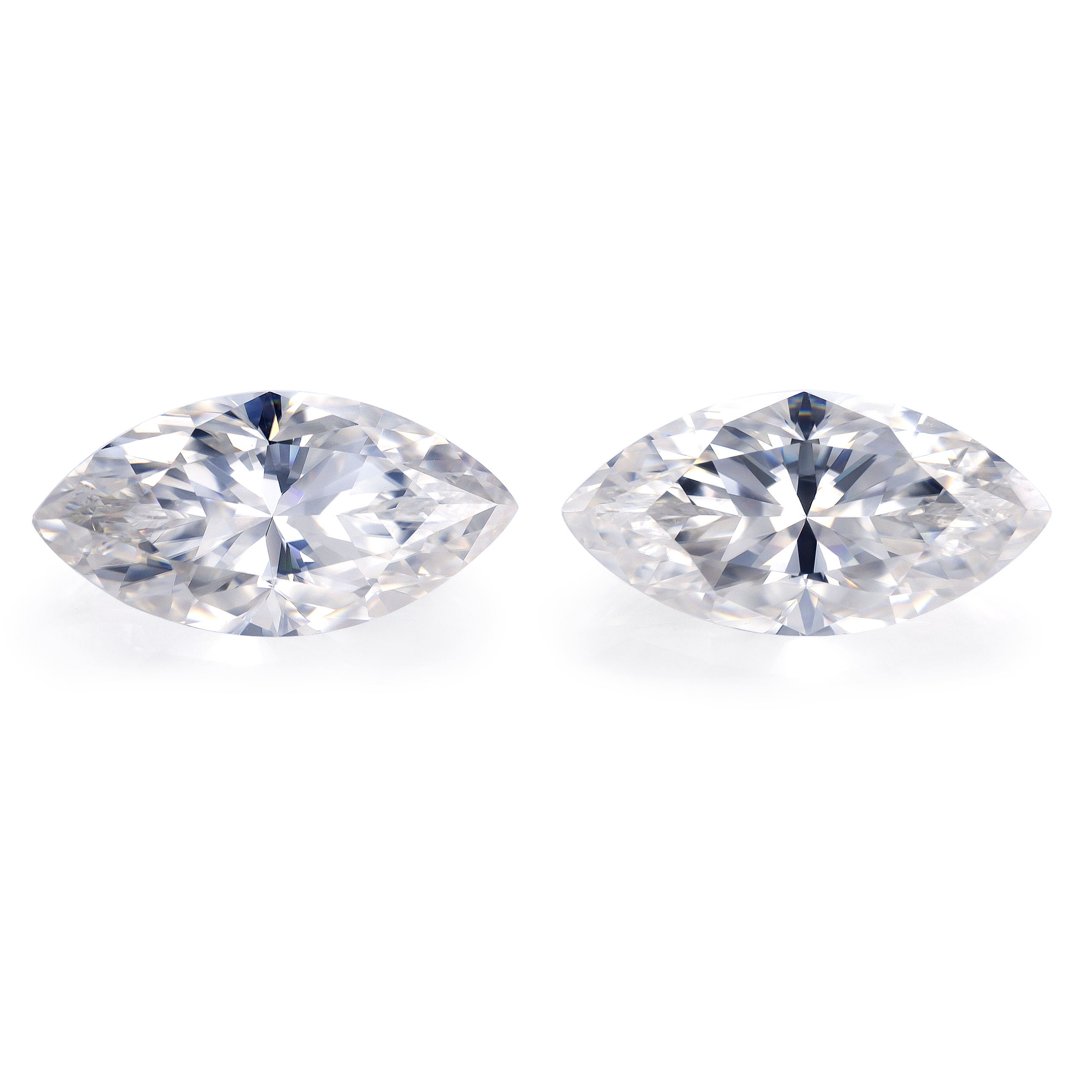 Messi Jewelry Loose Moissanite Marsquise 1.5x3-17x8.5mm Loose Gemetones Def White Moissanite 