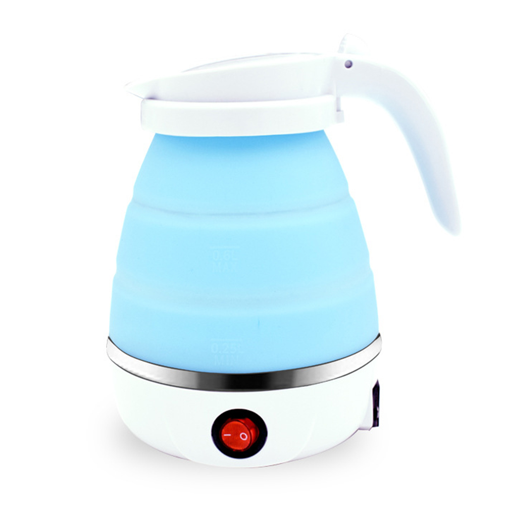 Silicone Folding Electric Kettle Home Travel Hotel Portable Kettle Stainless Steel Kitchen Small Appliances 