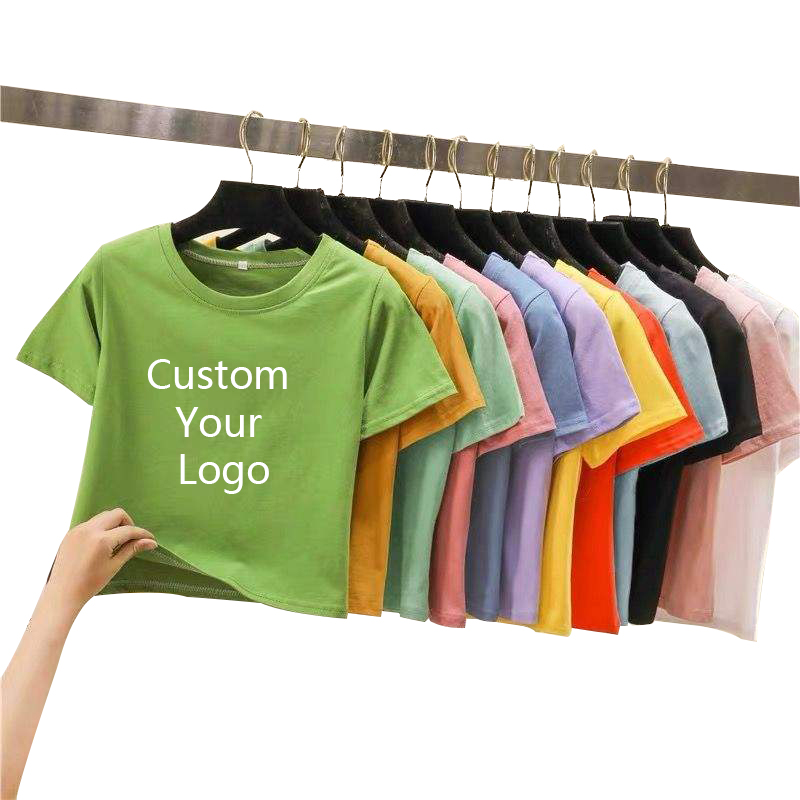 High Quality Multi Colour Trendy Softness Polyester Luxury Gym Plain Clothing Women T Shirt White T-shirt Custom Print
