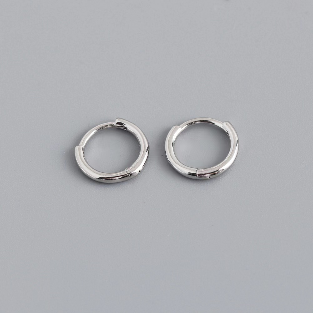 Fashion S925 Sterling Silver Gold Vermeil Small Huggie Hoop Earrings For Women 18k Gold Plated Jewelry Earrings 