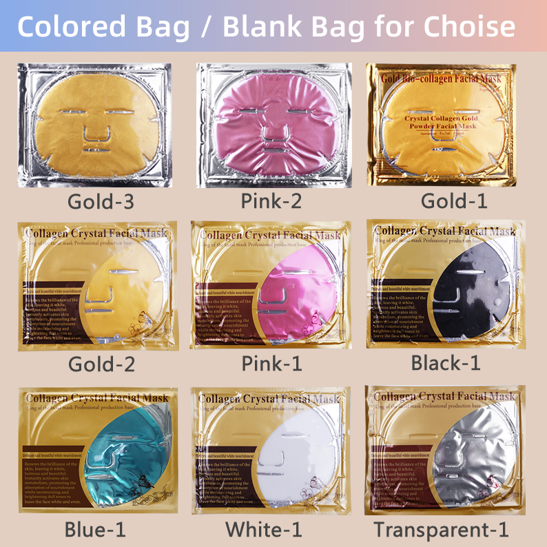 Free Samples Bulk Beauty Supplies Skin Care Products Private Label Deep Moisturizer Sheet Custom Black Collagen Facial Mask 