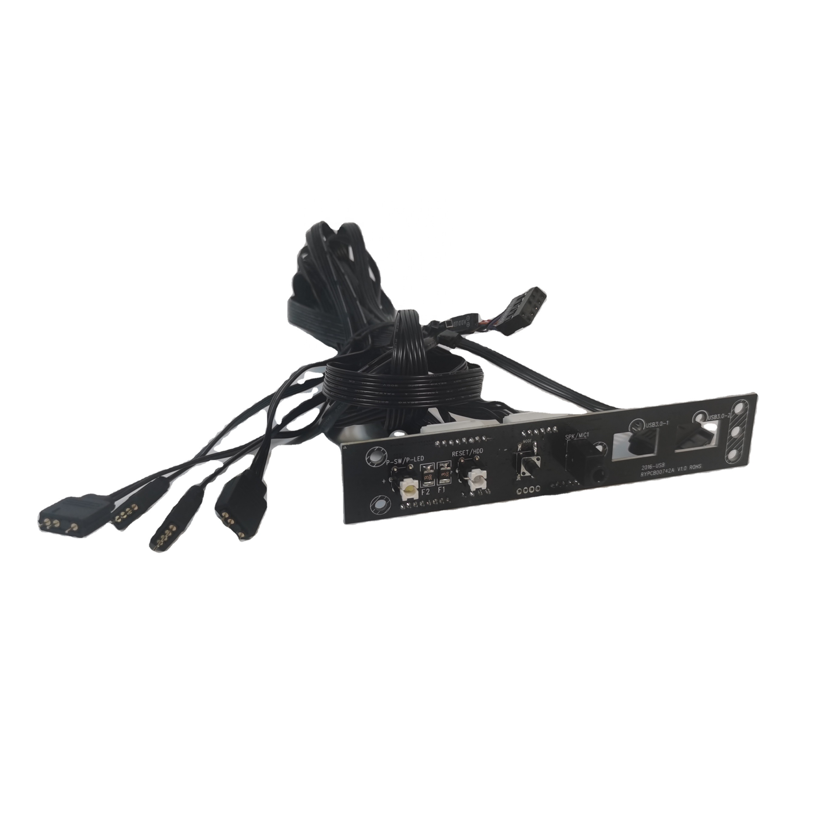 Computer Case Usb 3.0 Pcb Power Switch Front Panel Hub Floppy Drives Microphone Input And Audio Output Ports Support Sata Hard 