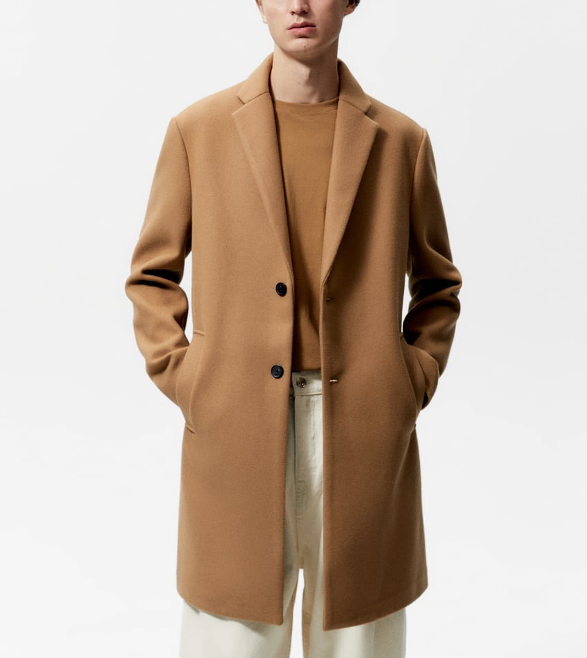 Factory Custom Wholesale Men's Jackets Wool Overcoat For Men Men's Fashionable Long Coat 