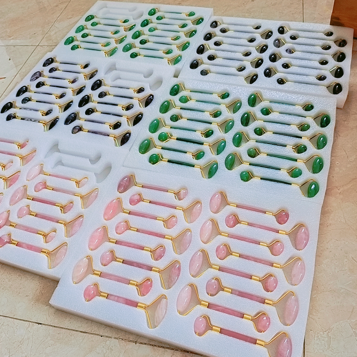 Beauty Products For Women New Products Anti-aging Jade Guasha Rose Quartz Roller Factory Direct Sell Beauty Jade Roller For Face 