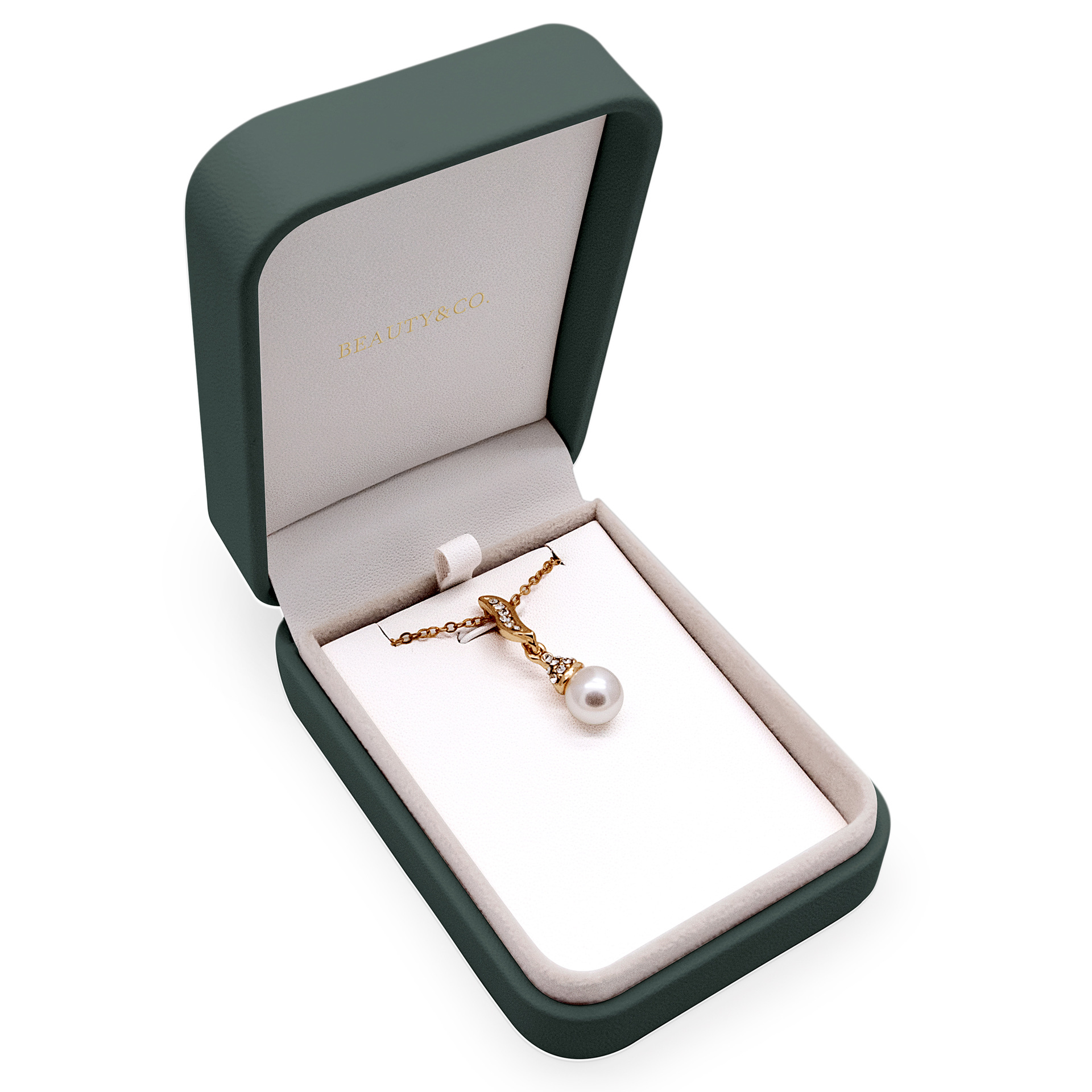 Guorui High-end Wholesale Pu Leather Round Corner Jewelry Packaging Box Custom Logo 