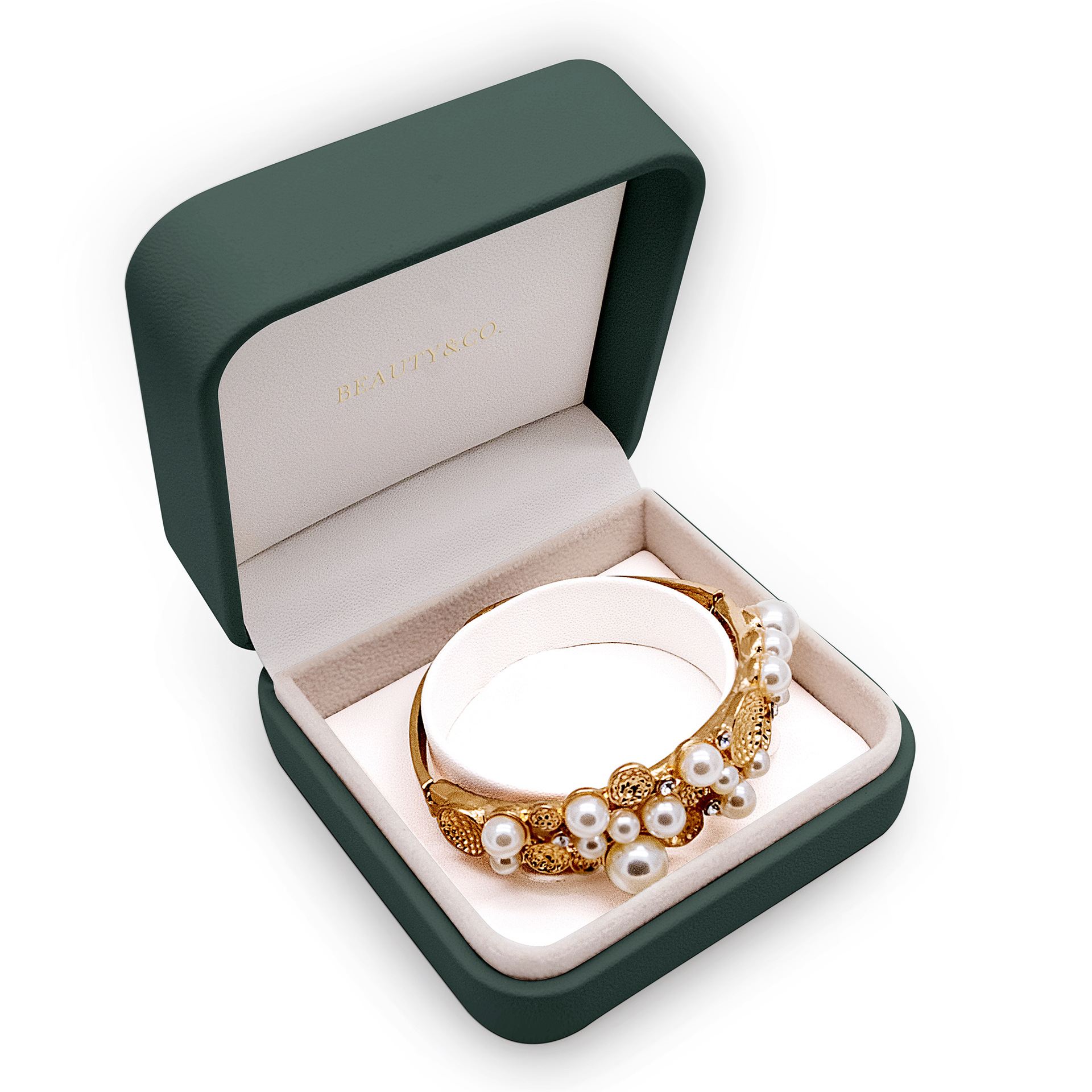 Guorui High-end Wholesale Pu Leather Round Corner Jewelry Packaging Box Custom Logo 