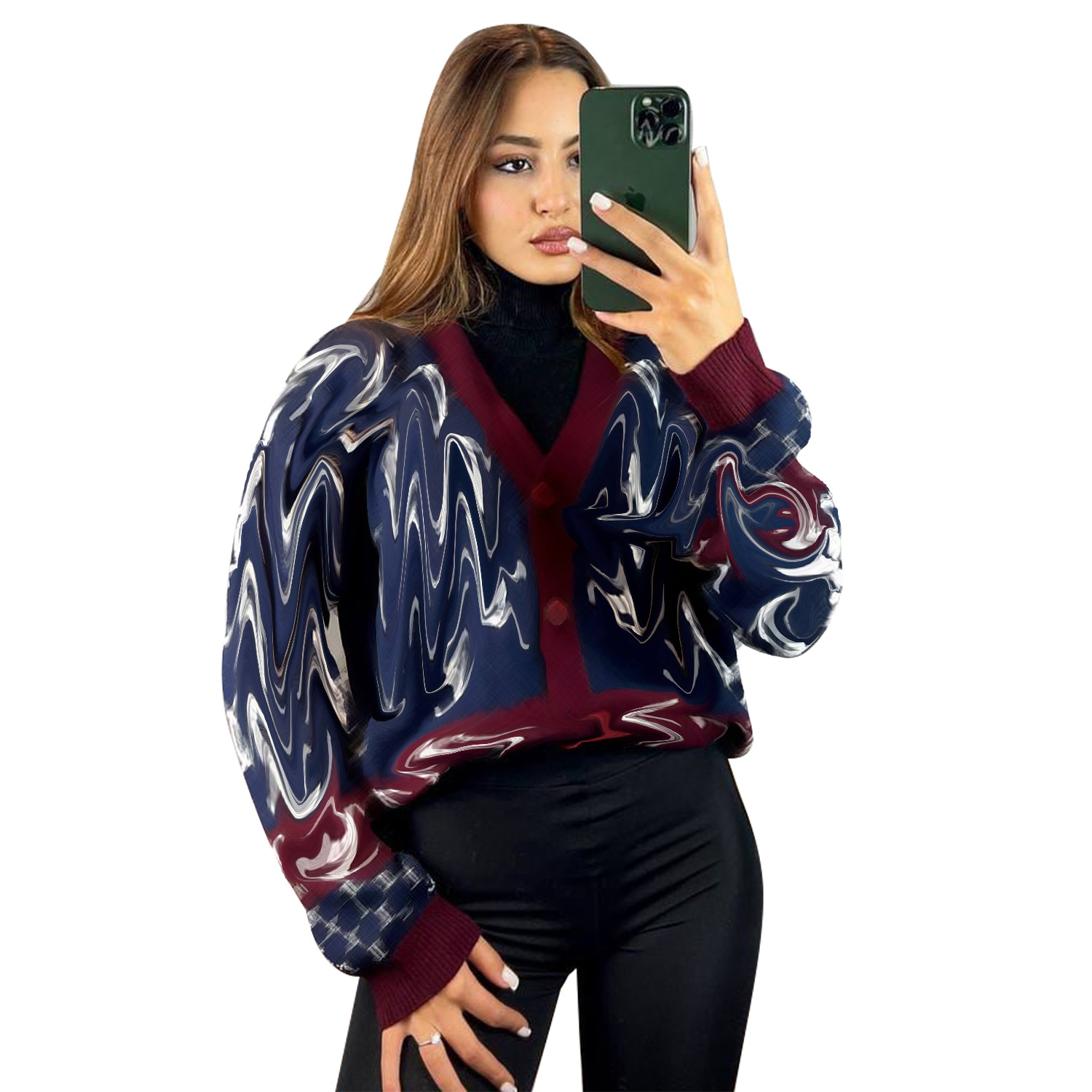 Autumn And Winter Women's Sweater Designer Womens Clothing Fashion Knit Cardigans Coat Lady Loose Sweaters