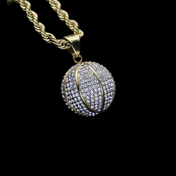 Wholesale Fashion Stainless Steel Pendant Jewelry Crystal Rhinestone Necklace Devil's Eye Pendant Hiphop For Men 