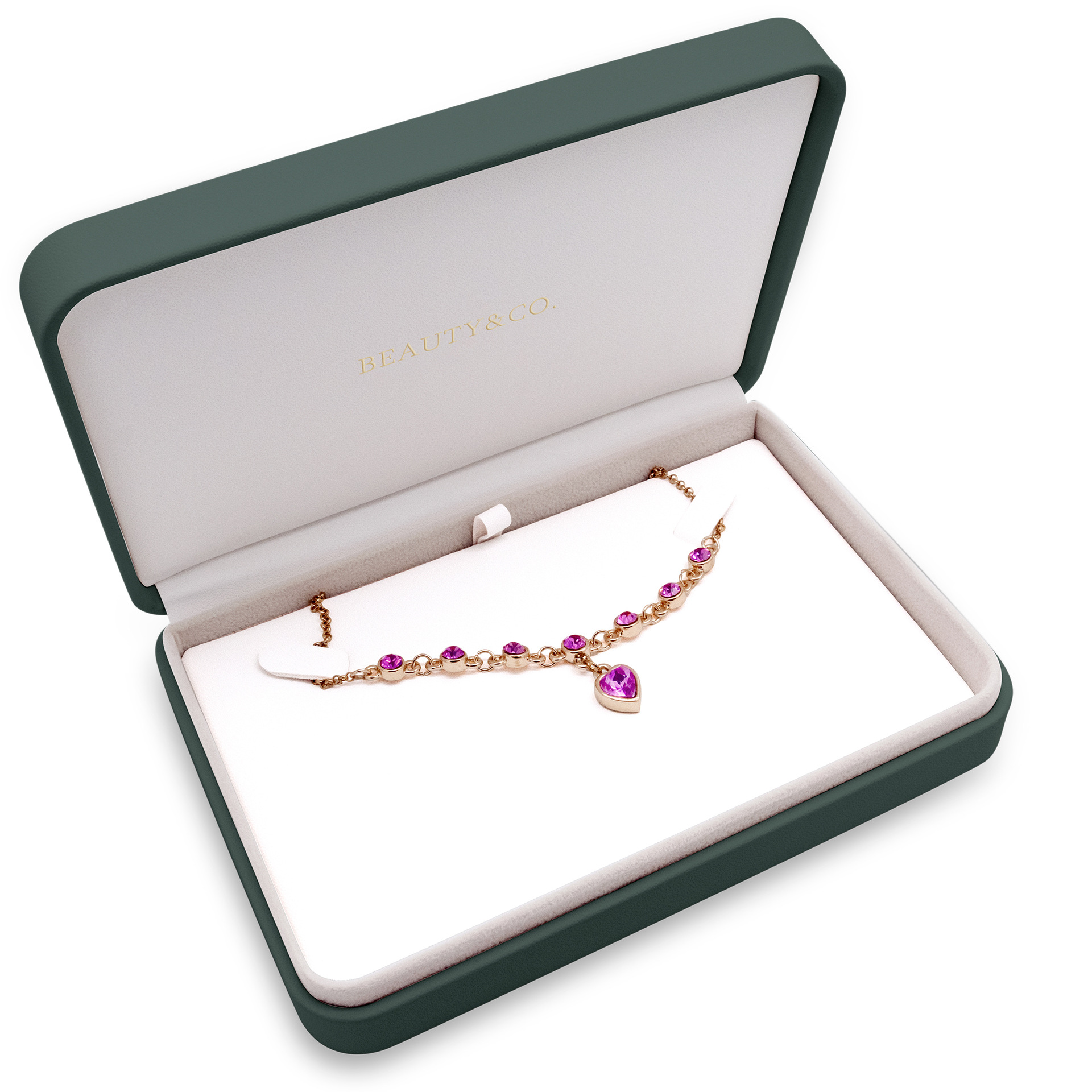 Guorui High-end Wholesale Pu Leather Round Corner Jewelry Packaging Box Custom Logo 