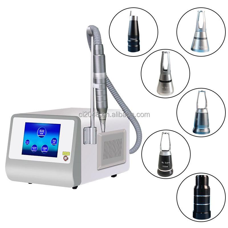 Aesthetic Beauty Device Q-switched Nd Yag Laser Tattoo Q Switched Nd Yag Laser Tattoo Removal Machine 