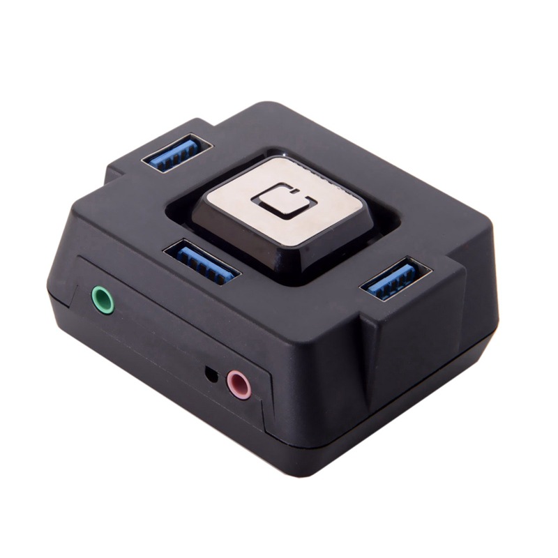 Rgeek Pc Desktop Wired Power Controller On/off Reset With Usb3.0 Button Switch Computer Accessory 