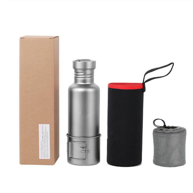 Outdoor Camping And Hiking Titanium 750ml Water Bottle,Sports Kettles 