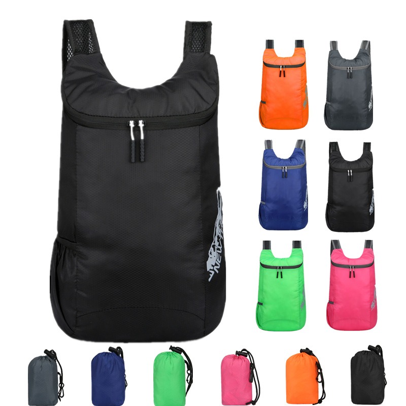 Wholesale Customized Custom Outdoor Sports Foldable Backpack Travel Camping Waterproof Backpack 