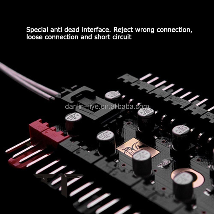 1 To 10 4 Pin Pwm Cooler Fan Hub Splitter Extension Pc Speed Control Board Sata Controller Adapter Computer Accessories 