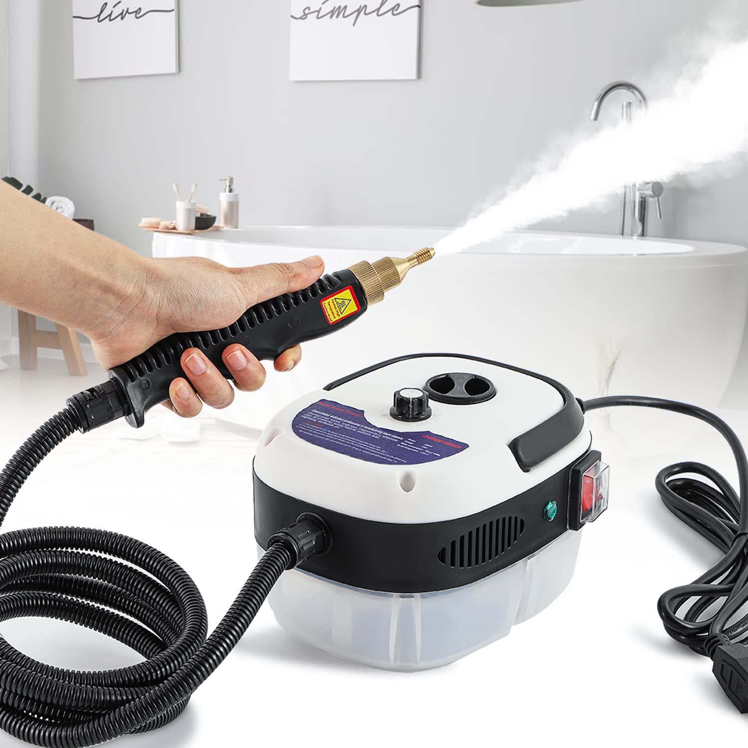 Multifunctional High Pressure Steam Cleaner 2500w Commercial Car Cleaning Machine Air Conditioning Home Kitchen Hood Cleaner 